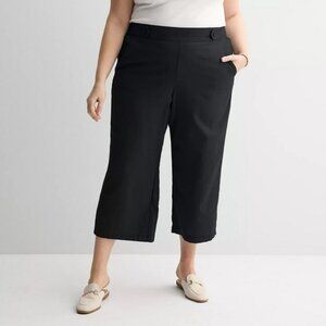 Croft & Barrow Linen Wide Leg Pants 1X